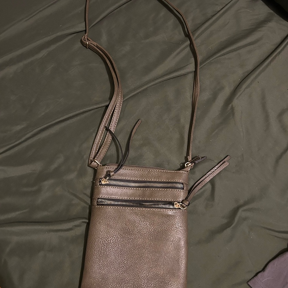 Elegant Brown Crossbody Bag